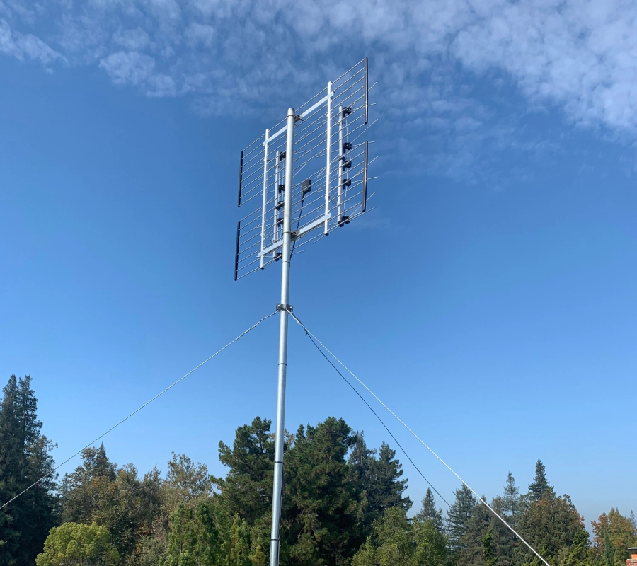 residential antenna installed